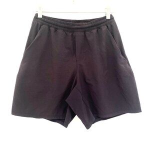 Lululemon Mens Pace Breaker Linerless Short 7″ Size S Black Activewear Running